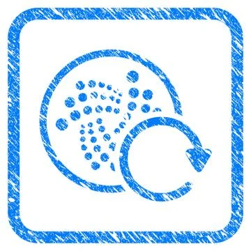 Iota Repeat Framed Stamp Illustrazione stock