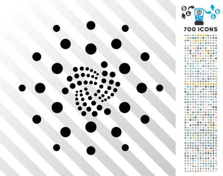 Iota Shine Rays Flat Icon with Bonus Illustrazione stock