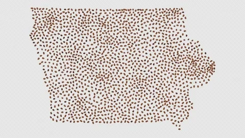 Iowa Coffee Beans Stock Footage 147612424