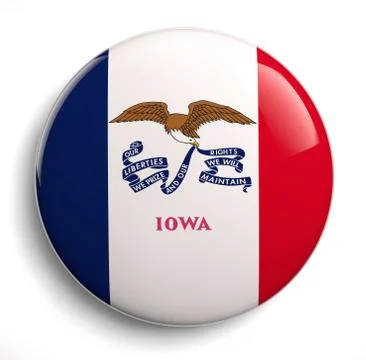 Iowa flag Stock Illustration
