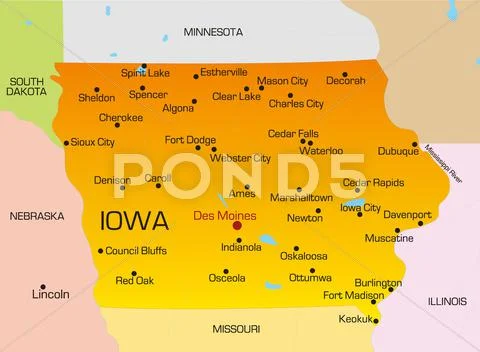 Iowa Stock Illustration