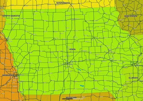Iowa Stock-Illustration