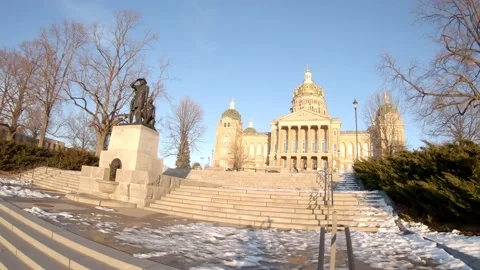 Iowa State Capitol Stock Footage 146565512
