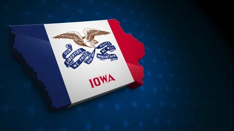 Iowa State Election Background 01 Stock Footage 124278017