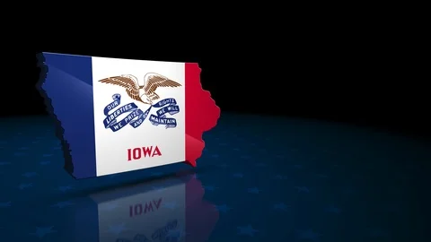 Iowa State Election Background 03 Stock Footage 124277745