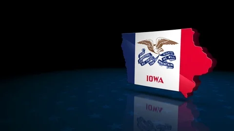 Iowa State Election Background 04 Stock Footage 124277749