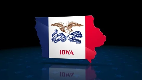 Iowa State Election Background 05 Stock Footage 124277747