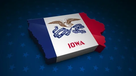 Iowa State Election Background 06 Stock Footage 124277760