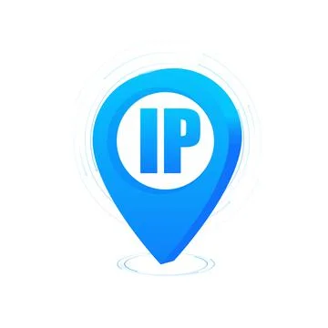 IP address point. Data And Networks. Online privacy and anonymity. Vector Stock Illustration