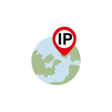 IP Address Vector Icon Symbol Illustration Stockillustratie