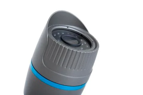 IP camera, security surveillance ip-cam isolated on white Stock Photos