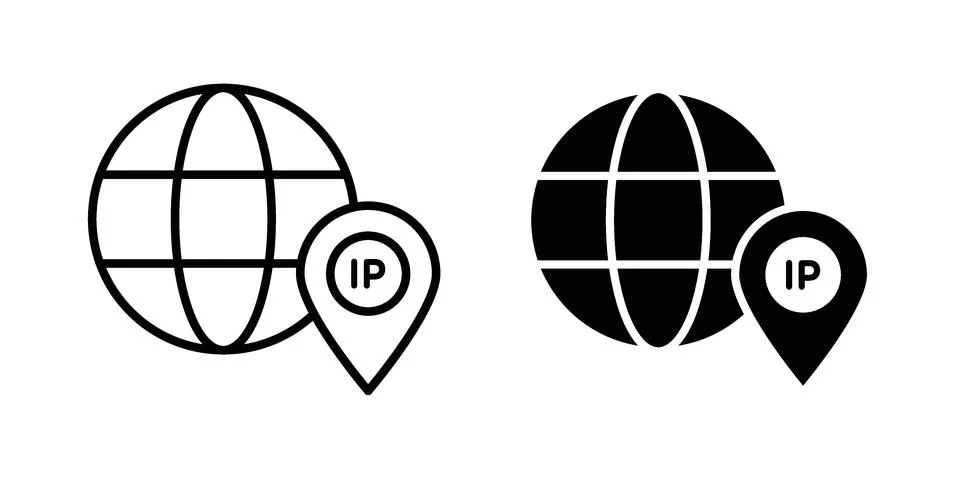 IP icon for web projects Stock Illustration