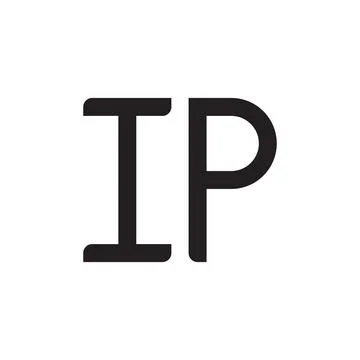 Ip initial letter vector logo icon Stock Illustration
