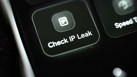 IP leak checker verifies hidden online identity Stock Photos