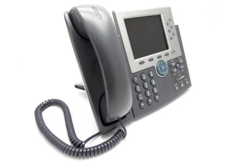 IP Phone (View from the side) 库存照片