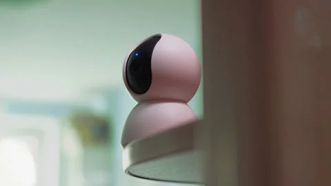 Ip security home camera. Smart home and security concept Stock Footage 153375318