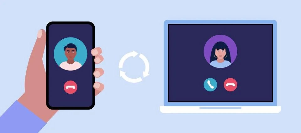 IP telephony Stock Illustration
