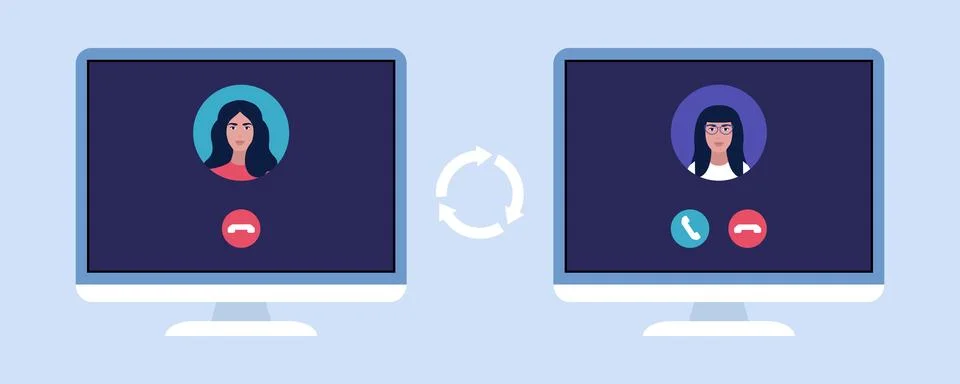 IP telephony Stock Illustration