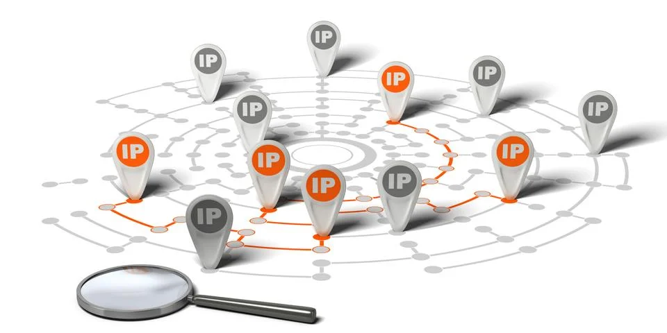 IP Tracking Illustrazione stock