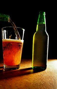 IPA craft beer pour Stock Photos