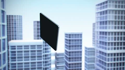 Ipad on animated background Stock Footage 9128553