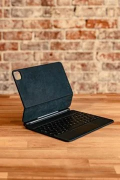 IPad case on a table Stock Photos