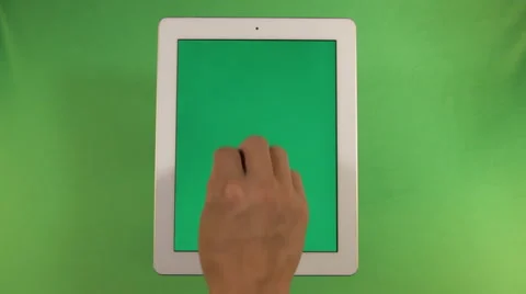 Ipad is level increases the page on the screen Stock Footage 41087296