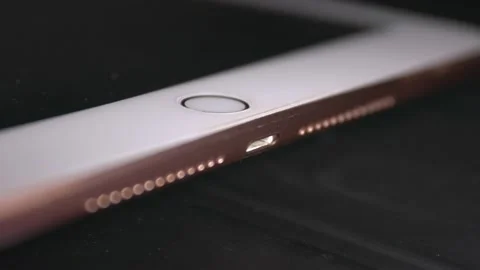 IPad lightning cable plug easily by hand Video stock 166822744