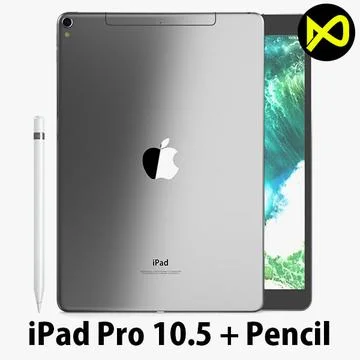 3D Model: IPad Pro 10.5 Inch Cellular Space Grey #96440705