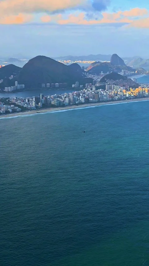 Ipanema Beach Aerial View Video stock 324837454
