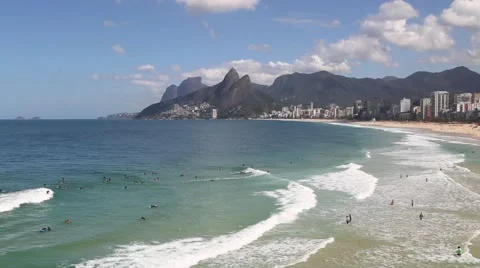 Ipanema beach Stock Footage 50974558