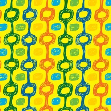 Ipanema beach pattern banner. 스톡 일러스트