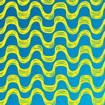 Ipanema beach pattern banner. Stock Illustration