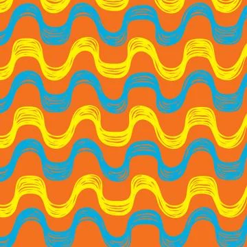 Ipanema beach pattern banner. Stock Illustration