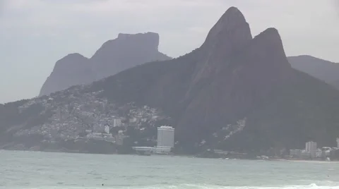 Ipanema Beach Rio de Janeiro Stock Footage 54172744