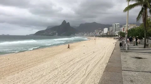 Ipanema Beach in Rio de Janeiro | Praia de Ipanema Stock Footage 217962048