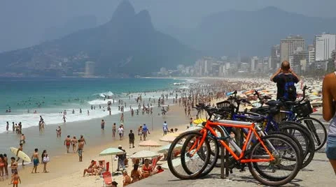 Ipanema, Rio de Janeiro FULL HD 1080 Stock Footage