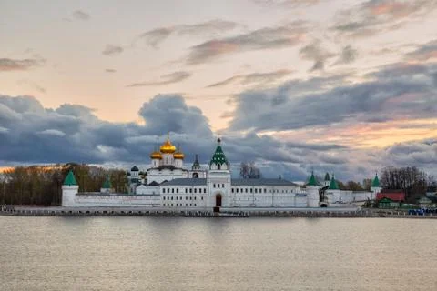 Ipatievsky monastery at sunset Stock Photos