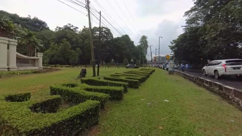 Ipb front gate Street pan left Stock Footage 232923788