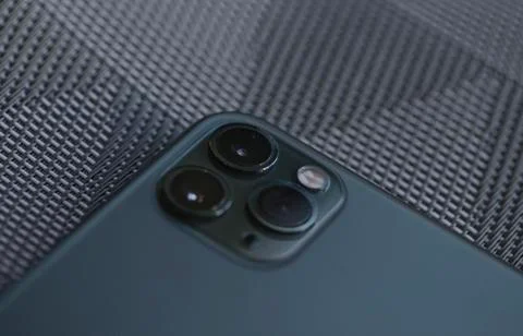 IPhone 11 Pro Max in Mid Night Green Stock Photos