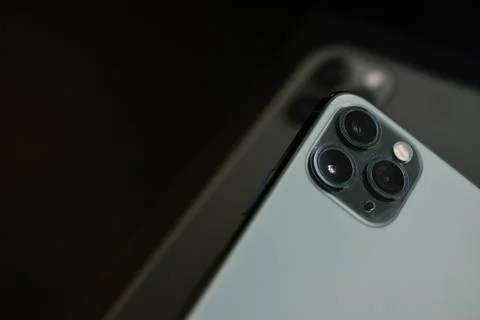 IPhone 11 Pro Max in Mid Night Green Stock Photos