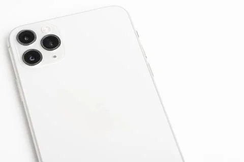 IPhone 11 Pro Max Silver Stock Photos
