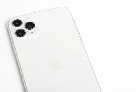 IPhone 11 Pro Max Silver Stock Photos