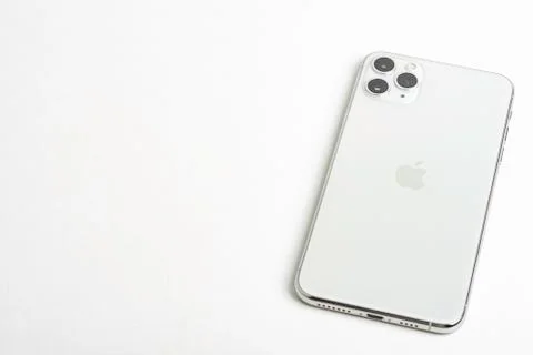 IPhone 11 Pro Max Silver Foto stock