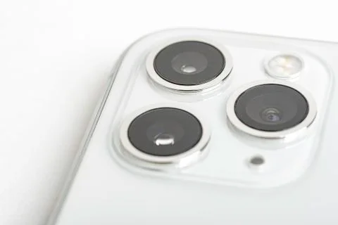 IPhone 11 Pro Max Silver Stock Photos