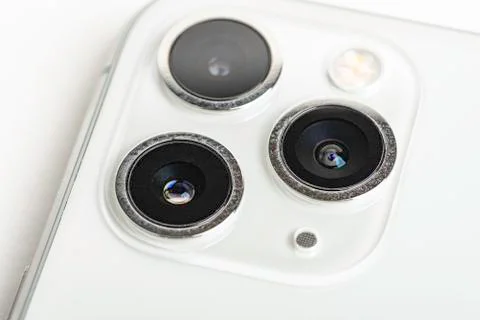 IPhone 11 Pro Max Silver Foto stock
