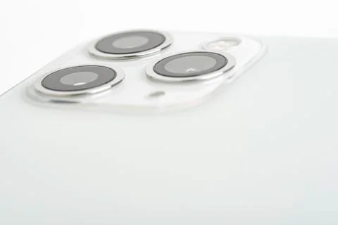 IPhone 11 Pro Max Silver Stock Photos