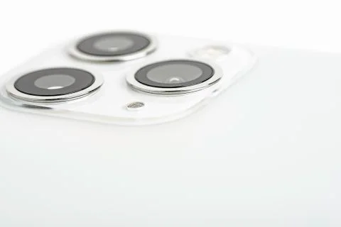 IPhone 11 Pro Max Silver Foto stock