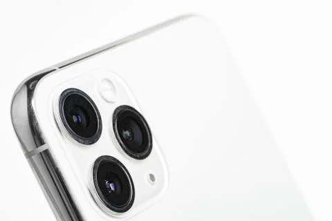 IPhone 11 Pro Max Silver Foto stock