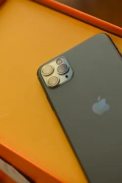 IPhone 11 Pro Max with white template Foto stock